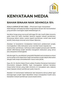 KENYATAAN MEDIA 31.3.2026